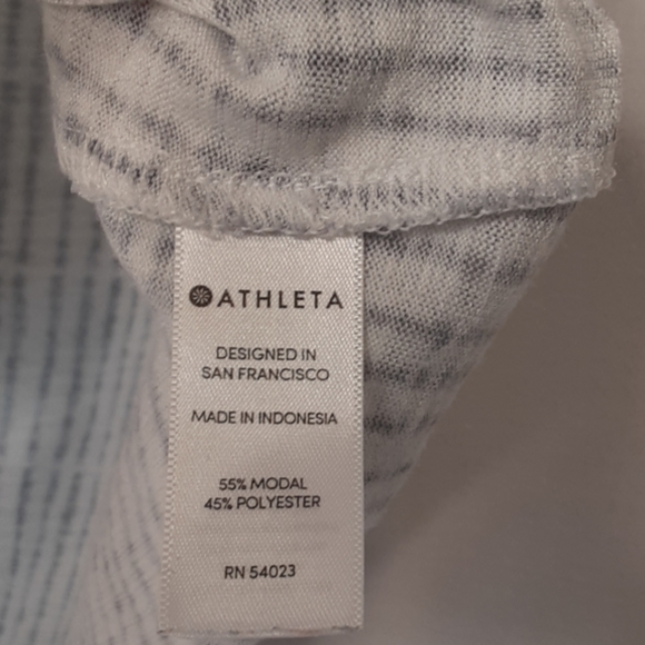 Athleta High Low Hem Striped Muscle Tank - Picture 4 of 8